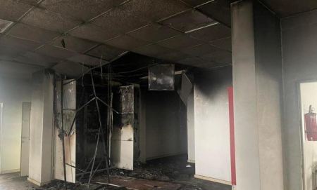 إحراق قسم الجباية في قلنسوة